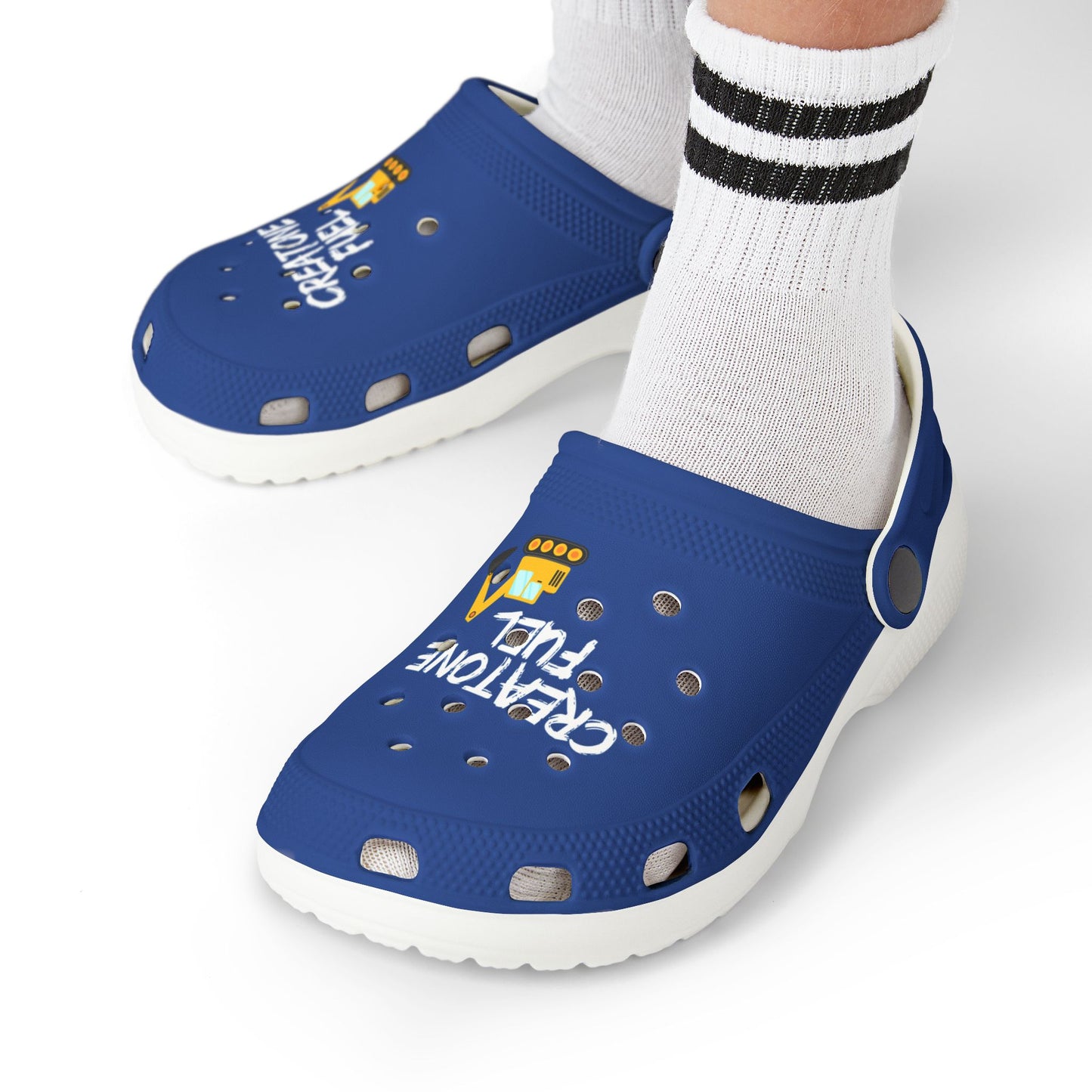 Kids' EVA Foam Clogs - 'CreaTone Fuel' Construction Theme