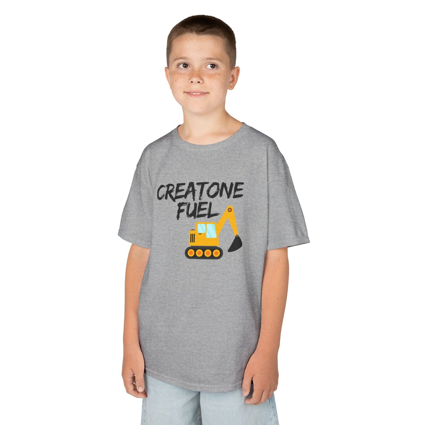 Kids Construction Themed Tee - ‘Creatone Fuel’
