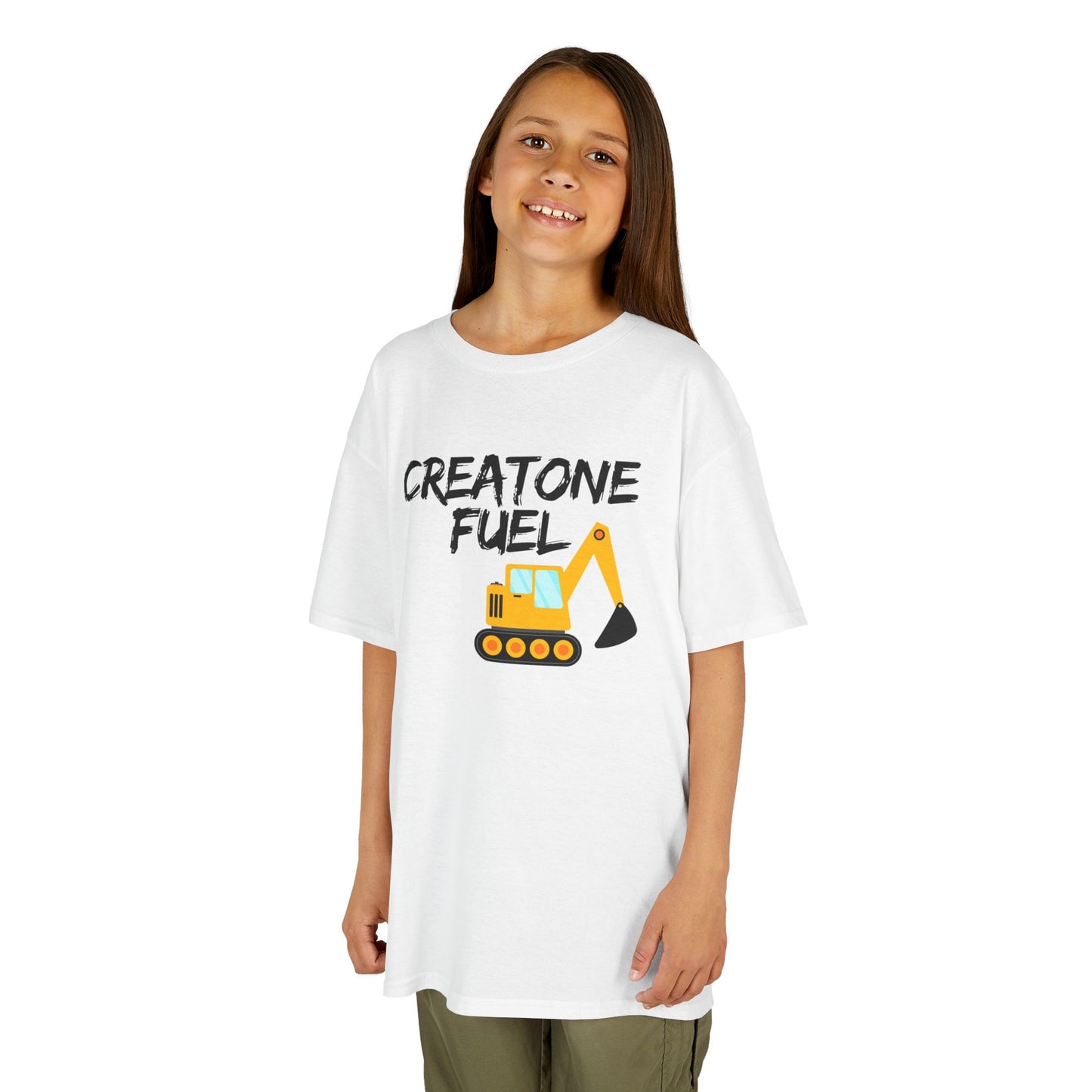Kids Construction Themed Tee - ‘Creatone Fuel’