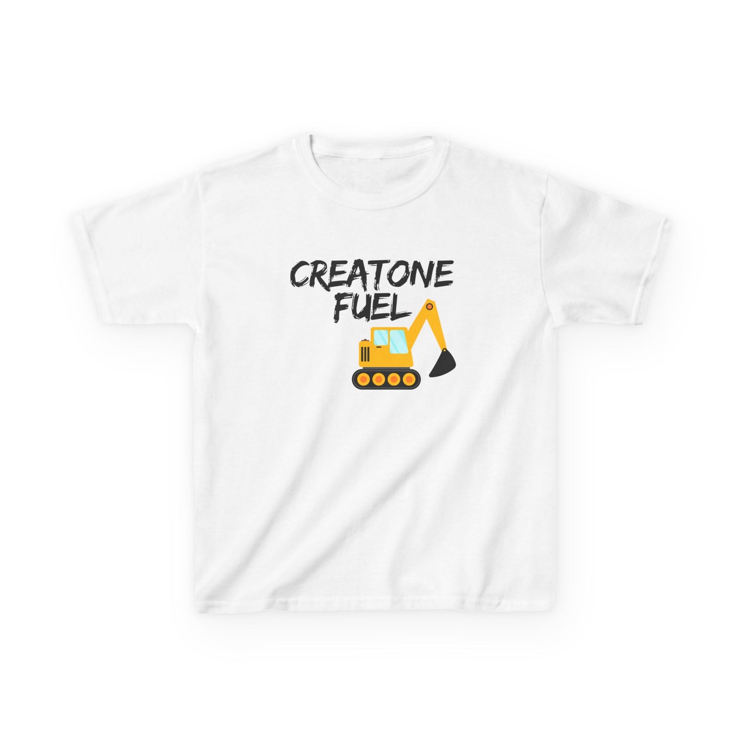 Kids Construction Themed Tee - ‘Creatone Fuel’
